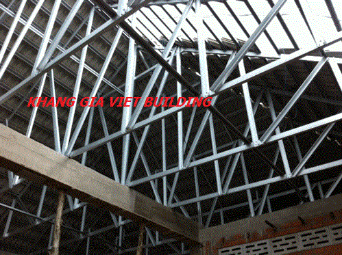 Vì kèo thép mạ trọng lượng nhẹ cho kết cấu mái không rỉ