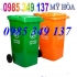 Thùng rác công cộng 240 lít,660 lít LH:0985349137