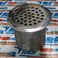 Phễu thu nước mưa Inox kiểu mặt tròn Ø180x150