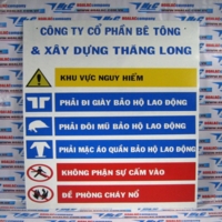 Biển báo nội quy công trình đơn ngữ