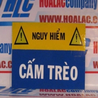 Biển báo chữ nhật 50x30cm 
