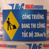 Biển báo phản quang chữ nhật 100x40