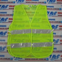 Áo phản quang xanh có 2 sọc thun nối 