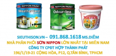 Sơn NIPPON chất lượng số 1 giá rẻ nhất tại Sài gòn gọi 091.868.1618