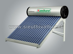 Máy nước nóng năng lượng mặt trời KAMIKURA 200L - Hợp kim STĐ