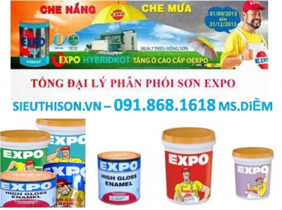 Đại lý sơn dầu Expo, sơn chống rỉ Expo giá rẻ uy tín nhất