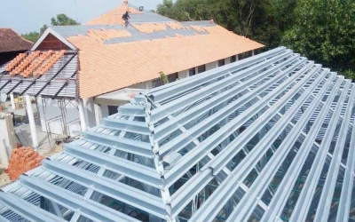 BÁO GIÁ TRỌN GÓI CUNG CẤP, THI CÔNG HỆ GIÀN MÁI THÉP ASIATRUSS