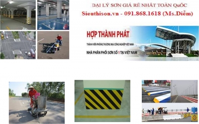 Mua sơn giao thông phản quang vàng đỏ đen trắng giá rẻ nhất