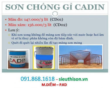 Sơn Dầu chống rỉ rẻ chất lượng toàn quốc