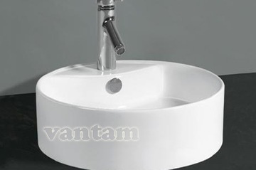 Chậu rửa tròn để trên mặt bàn Rivington 