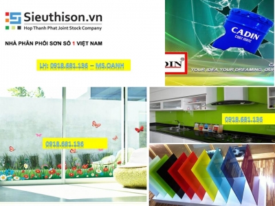 Cửa hàng cung cấp sơn kính CADIN tại Long An