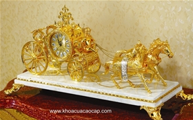 Đồng hồ cổTây Ban Nha mạ vàng 24K