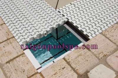 Thanh chắn máng tràn xây dựng hồ bơi, bể bơi