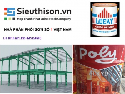 Đại lý bán Sơn chống rỉ xám Lucky giá rẻ tại TP.HCM