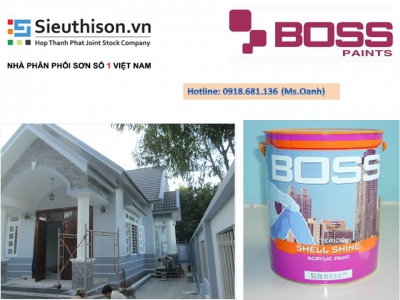 Đại lý cấp 1 bán sơn ngoại thất Boss Shell shine giá rẻ tại quận Tân Bình