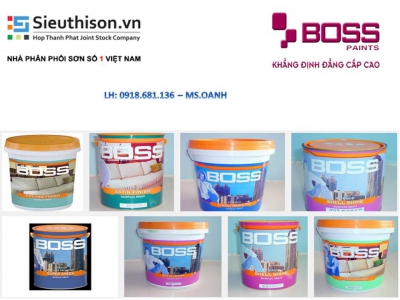  SƠN NGOẠI THẤT BOSS SHELL SHINE MÀU THƯỜNG LON 4,375 LÍT GIÁ RẺ 