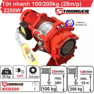 TỜI ĐIỆN XÂY DỰNG TỐC ĐỘ CAO 100/200KG STRONGER