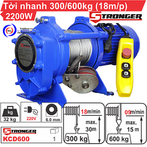 TỜI ĐIỆN XÂY DỰNG TỐC ĐỘ CAO 300/600KG STRONGER