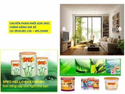 Đại lý bán sơn nước Spec chính hãng giá rẻ tại quận Tân Bình