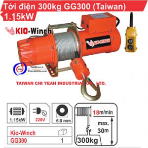 TỜI ĐIỆN XÂY DỰNG 300KG ĐA NĂNG KIO WINCH GG300