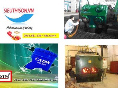 ĐẠI LÝ BÁN SƠN CHỊU NHIỆT CADIN 600oC GIÁ RẺ TẠI LONG AN